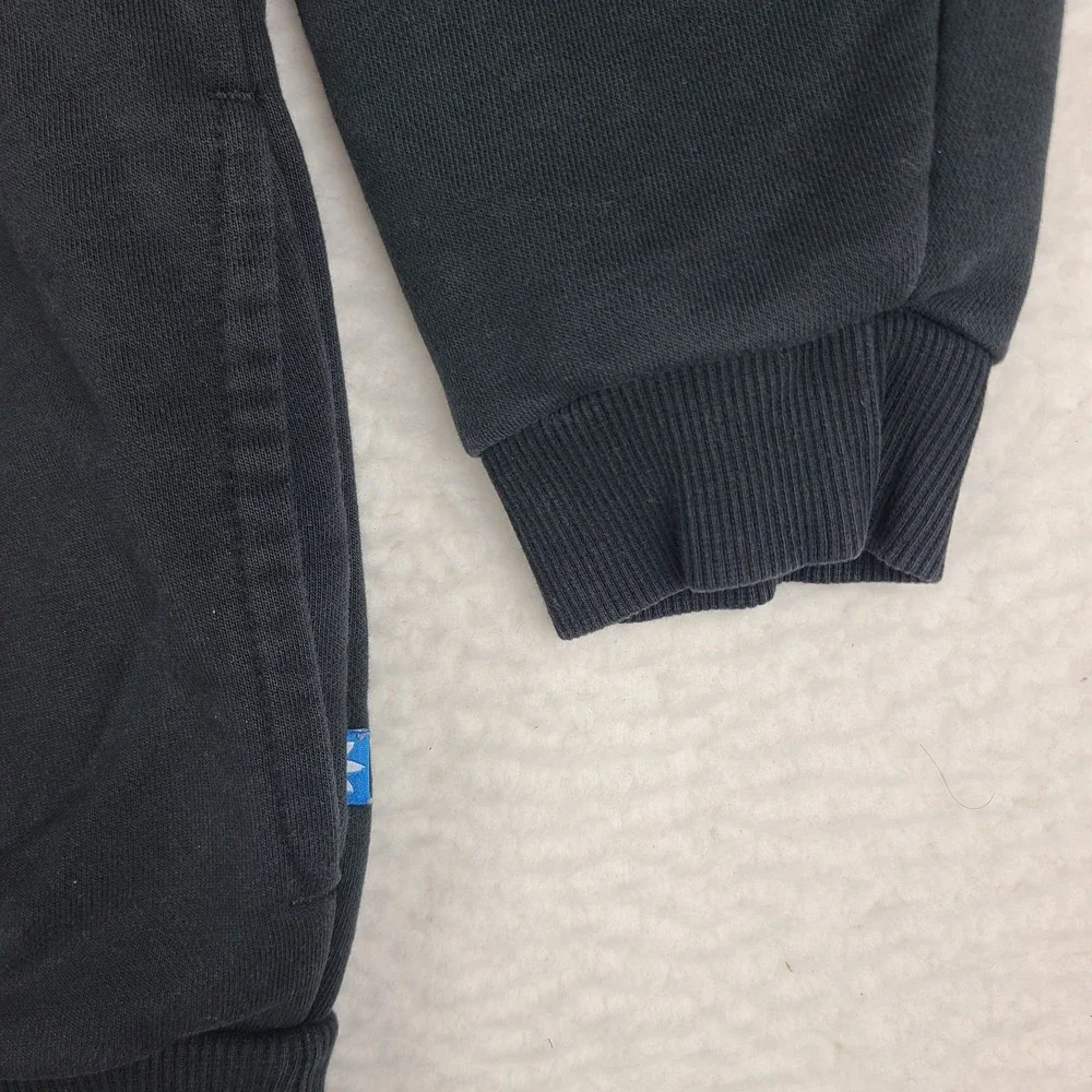 Adidas Sweater‎ Mens Large Black Crewneck Side Pocket Sweatshirt